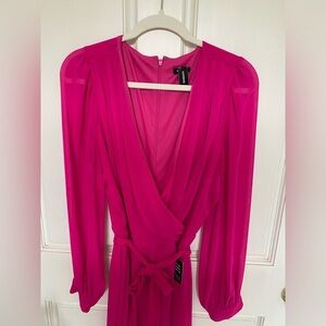 EXPRESS Romper Bright Pink Fuschia NWT Large